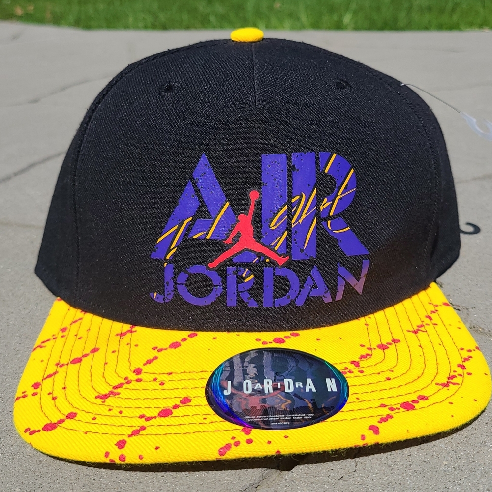 *SOLD* Air Jordan Flight Jumpman Snapback Hat Yellow Ochre